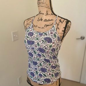JACK WILLS RACERBACK FLORAL TANK